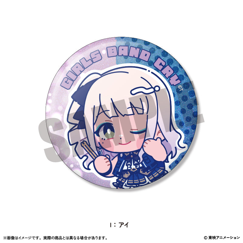 アニメ「ガールズバンドクライ」にゅ～とろ ホログラム缶バッジ Vol.2