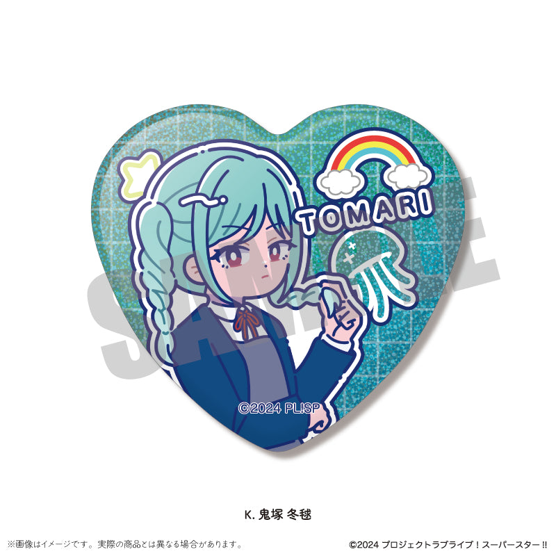 ラブライブ ハート型缶バッジ 9種 モーリーファンタジー限定