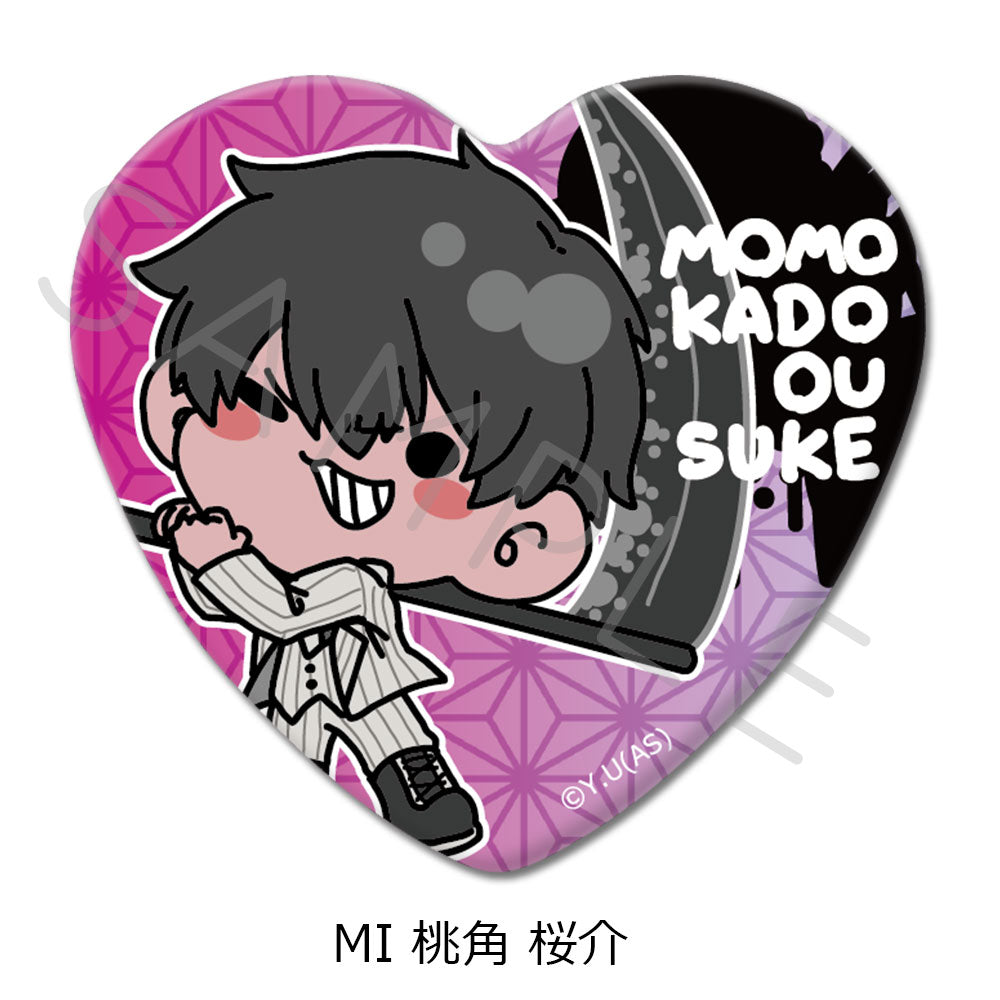 桃源暗鬼 ロング缶バッジ 桃角桜介 39点 桃源暗鬼 ロング缶バッジ 桃角