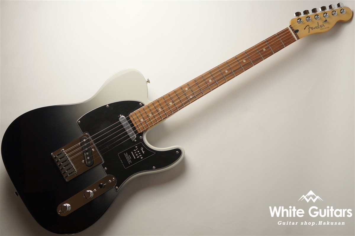 Fender Player Plus Telecaster - Silver Smoke | White Guitars