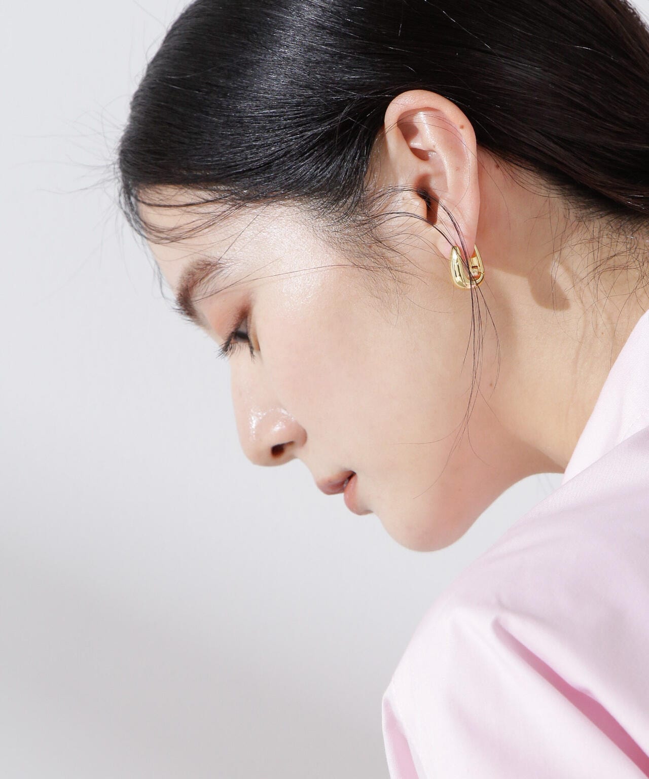 スクエア オーバル ピアス