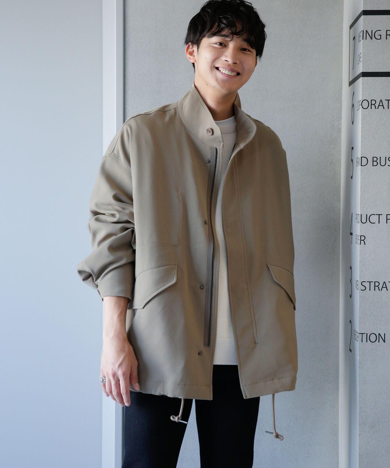 WEB限定/ダブルクロスワイドモッズブルゾン