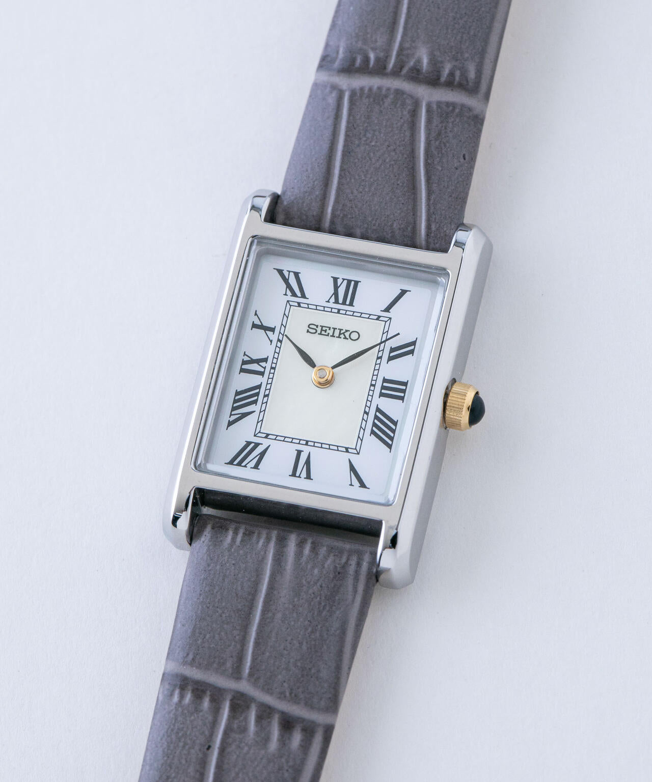 SEIKO / セイコー コラボレーション スクエア シルバー×グレー