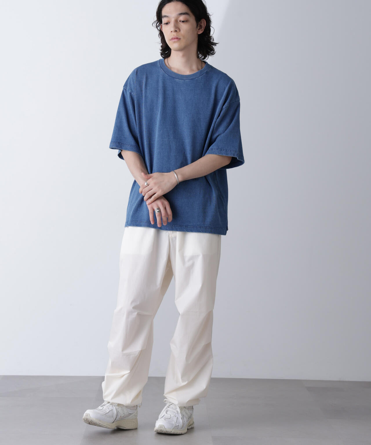 リラックス インディゴ Tシャツ 半袖