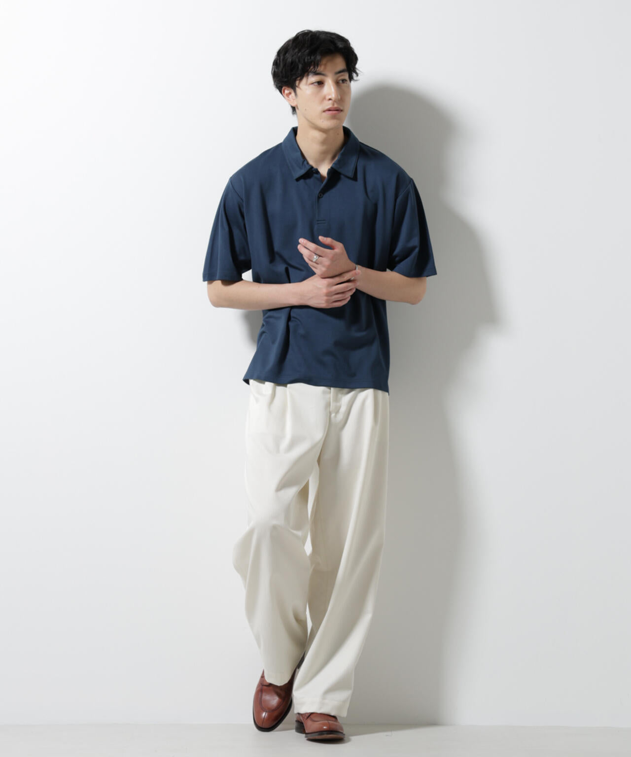 ポンチ ポロシャツ 半袖