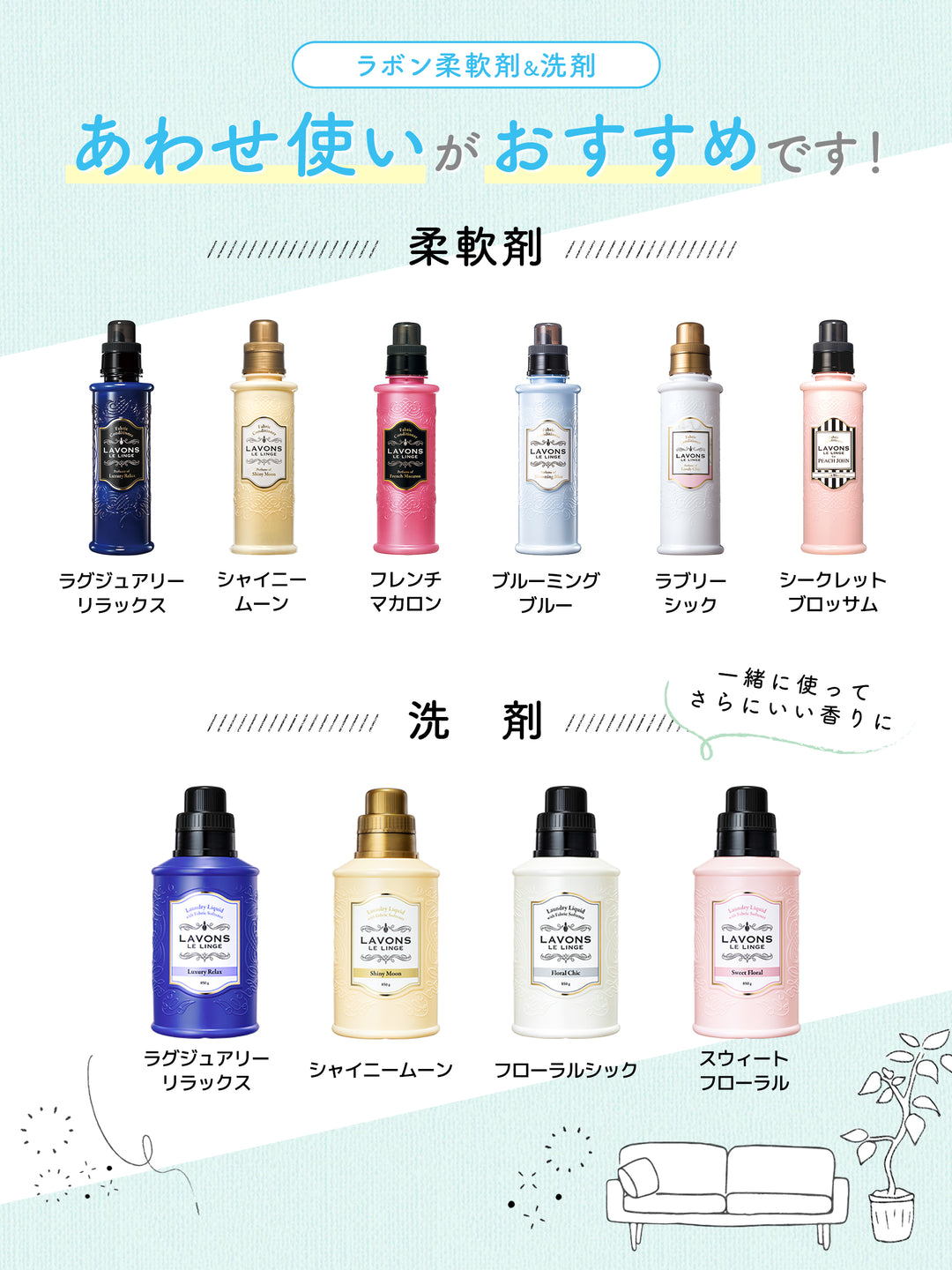 柔軟剤 フレンチマカロン ラボン 600mL - NatureLab Store