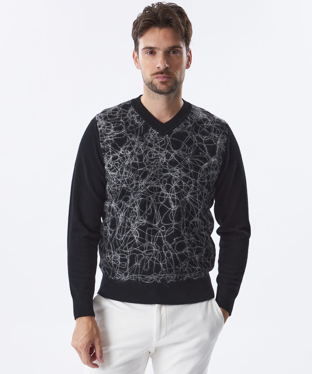 ニードルパンチVネックニット(トップス)｜EPOCA UOMO(エポカ ウォモ)の