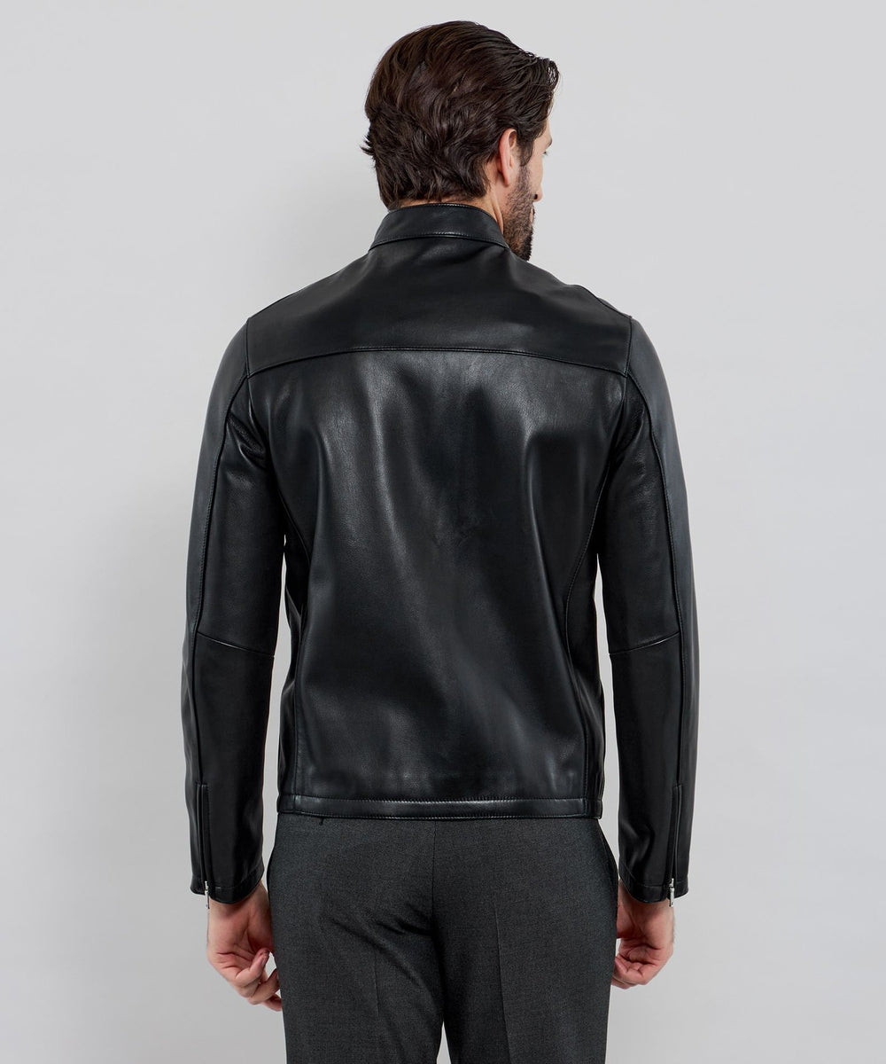 Weather proofed Leather】レザーシングルライダースジャケット