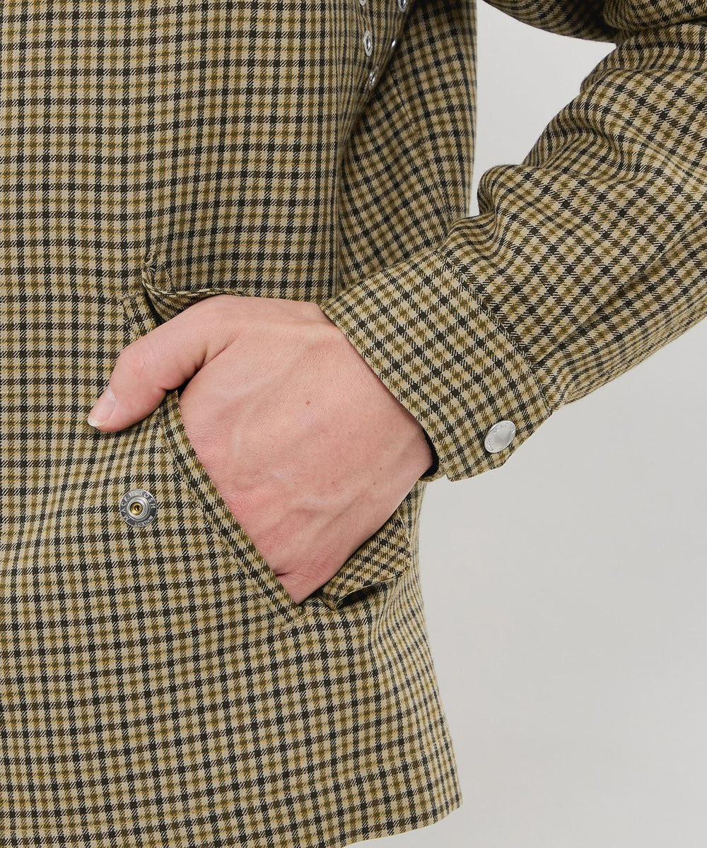 DORMEUIL/ドーメル】ウールリネンハリントンジャケット(ブルゾン