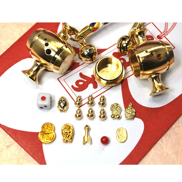 SHOCHIKU STORE | 松竹ストアひねもす 開運小槌（丸カン紐：金）: 松竹