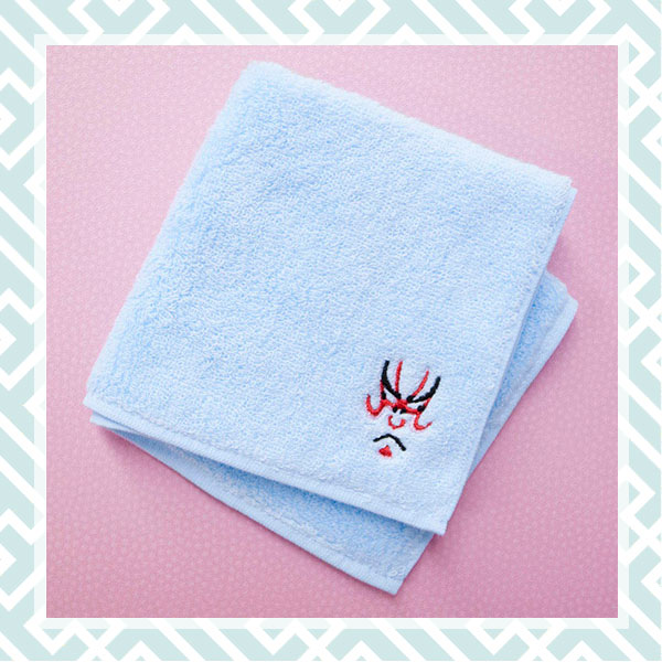 SHOCHIKU STORE | 松竹ストア今治タオルハンカチ 隈取刺しゅう入り