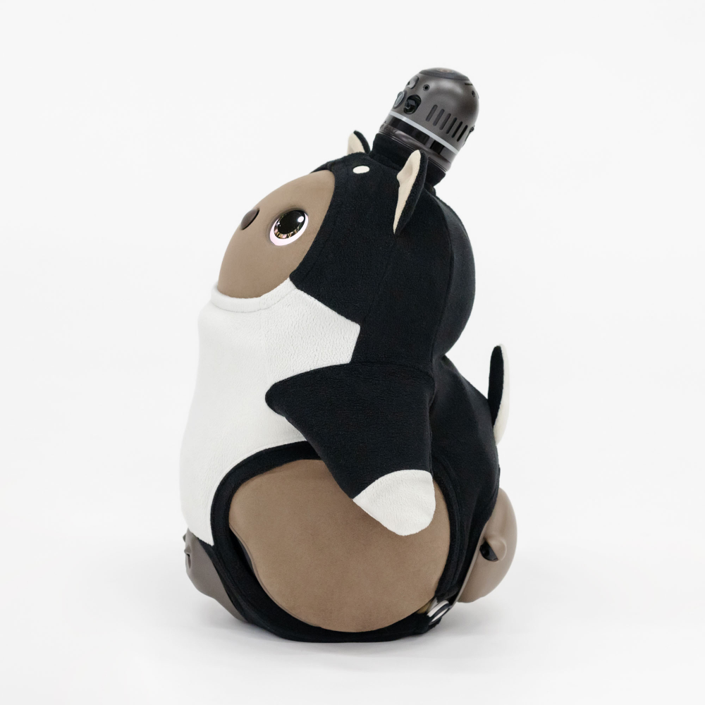 いぬフリース (柴) くろ | LOVOT ウェブストア