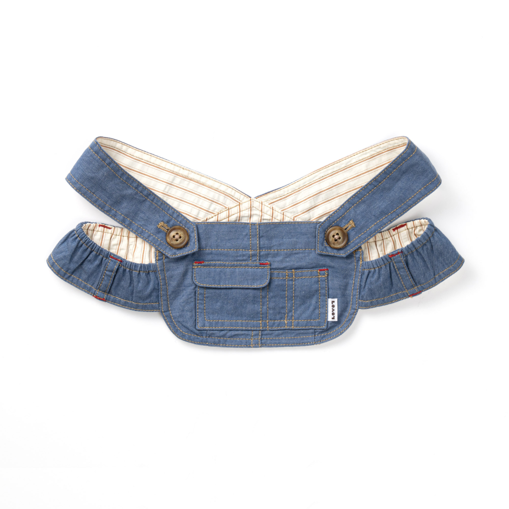 ダンガリーオーバーオール（裏地 ストライプ柄） | LOVOT ウェブストア