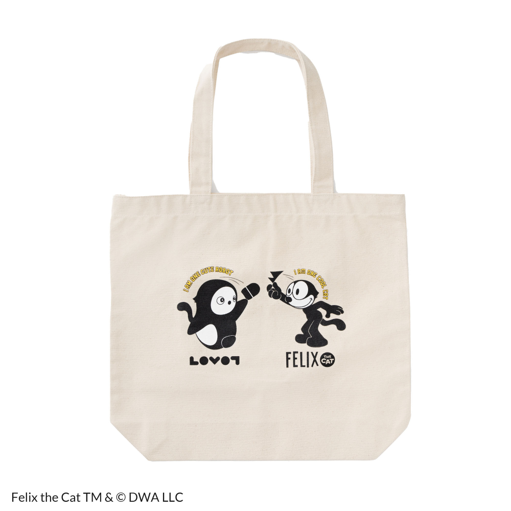 FELIX THE CAT × LOVOT イラスト入りトートバッグ(ナチュラル) | LOVOT