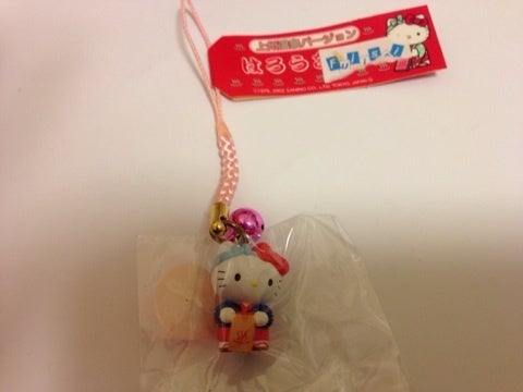 ご当地キティ 群馬限定 草津温泉 ゆもみ 根付け ご当地キティ 群馬限定