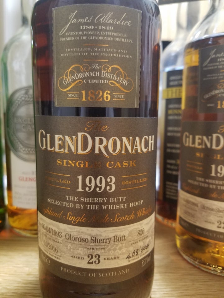 331.グレンドロナック 1993 23年 ザ・シェリーバット TWH向け 55.1% OB