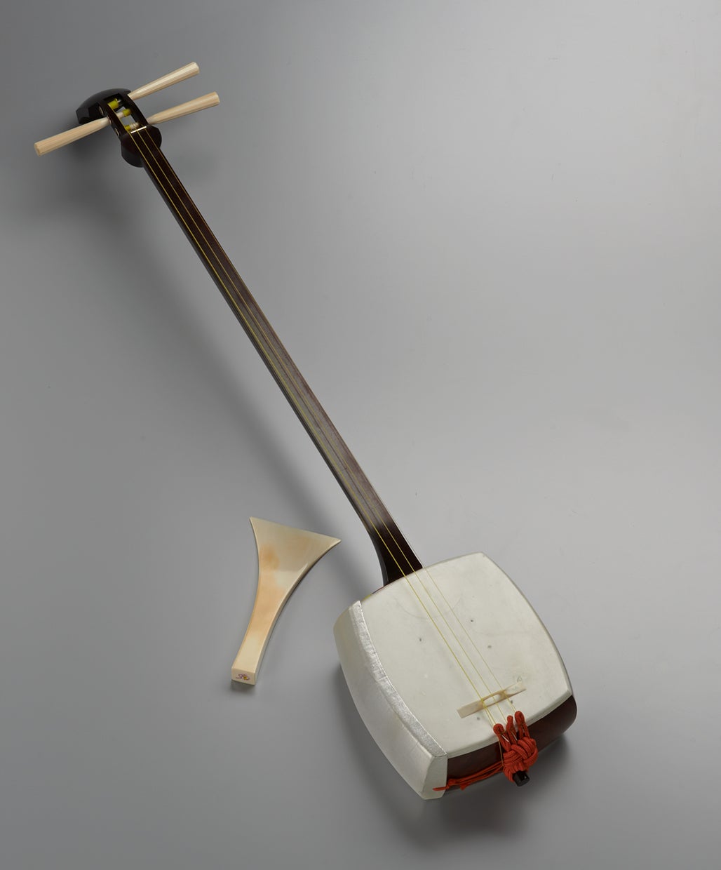 三味線 本体（津軽三味線 太棹 譜尺付き） 美品】三味線 義太夫三味線