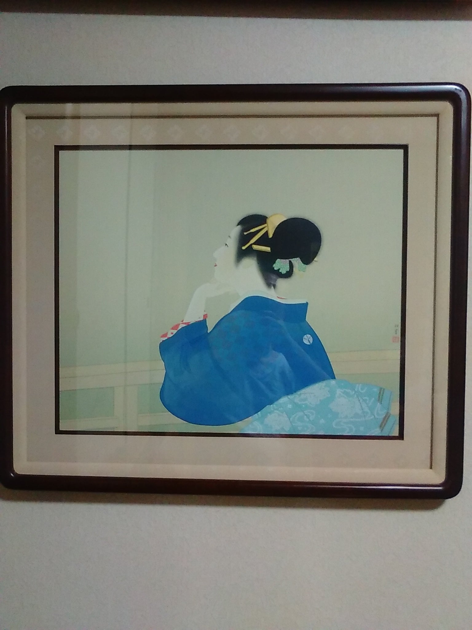 上村松園｢待月」、そして「序の舞」｢母子｣「蛍」｢砧｣｢鼓の音」など