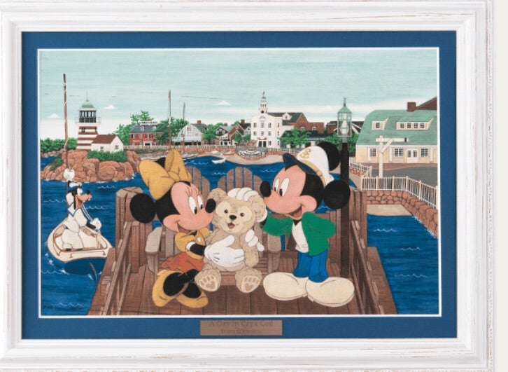 ダッフィー ジグレー版画 ケープコッドの1日 ダッフィー ジグレー版画