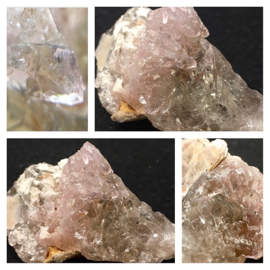 エミールベッカーパイライトフラミンゴ 鉱物ローズクォーツ