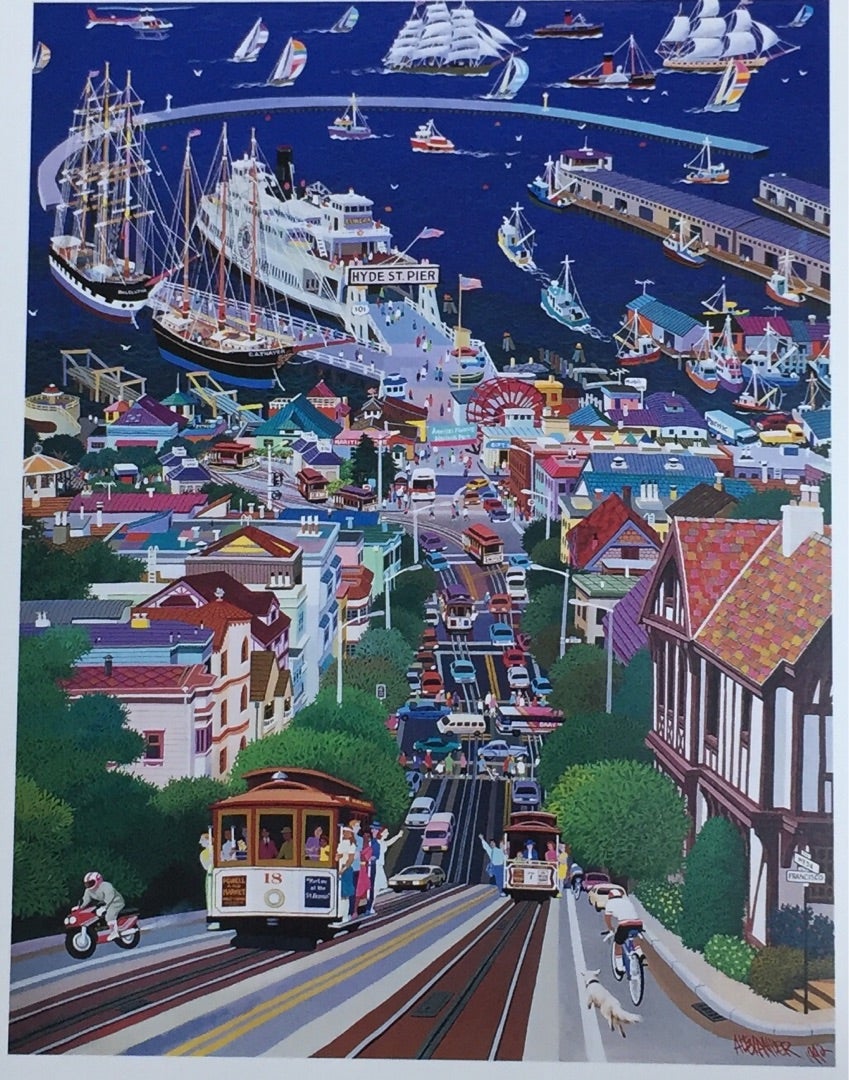 ☆P9☆アレクサンダー・チェン ミニポスター「Hyde Street Pier