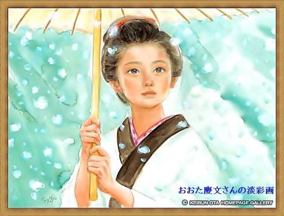 絵画 水彩画 原画 少女 おおた慶文 「バラのかくれんぼ」 ❗️緊急