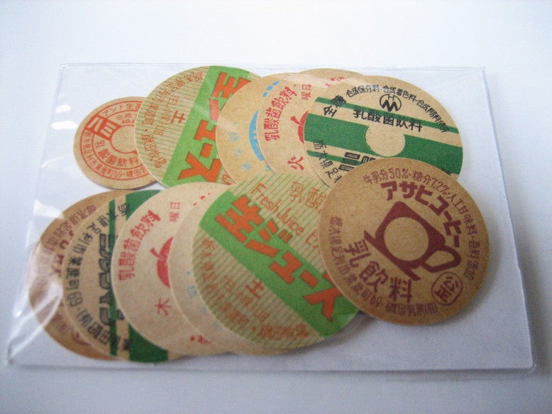 昭和レトロ】牛乳キャップ 39枚 未使用品】77枚 牛乳キャップまとめ