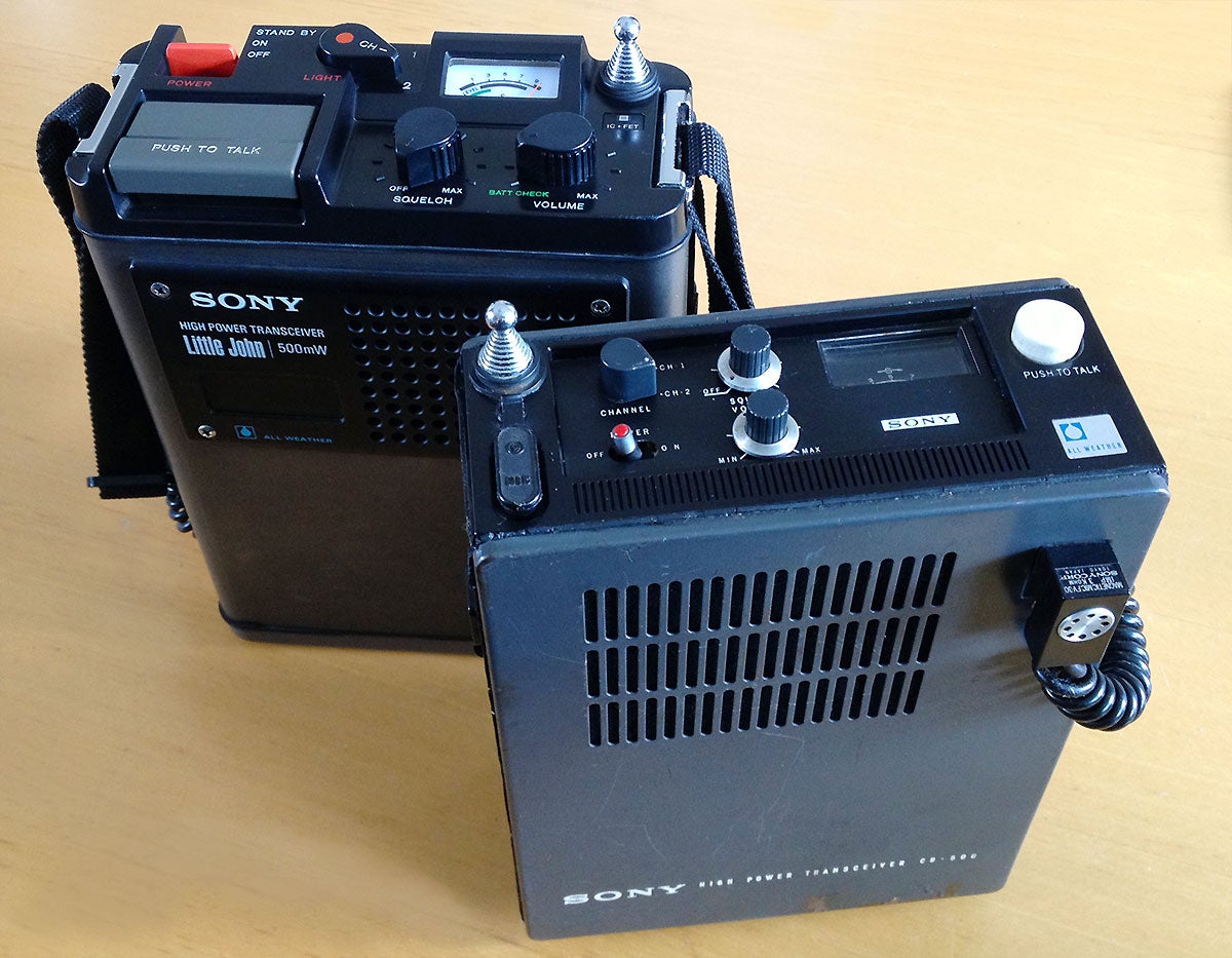 SONY CB無線機 ICB-770 8チャンネル トランシーバー2セット 20150630