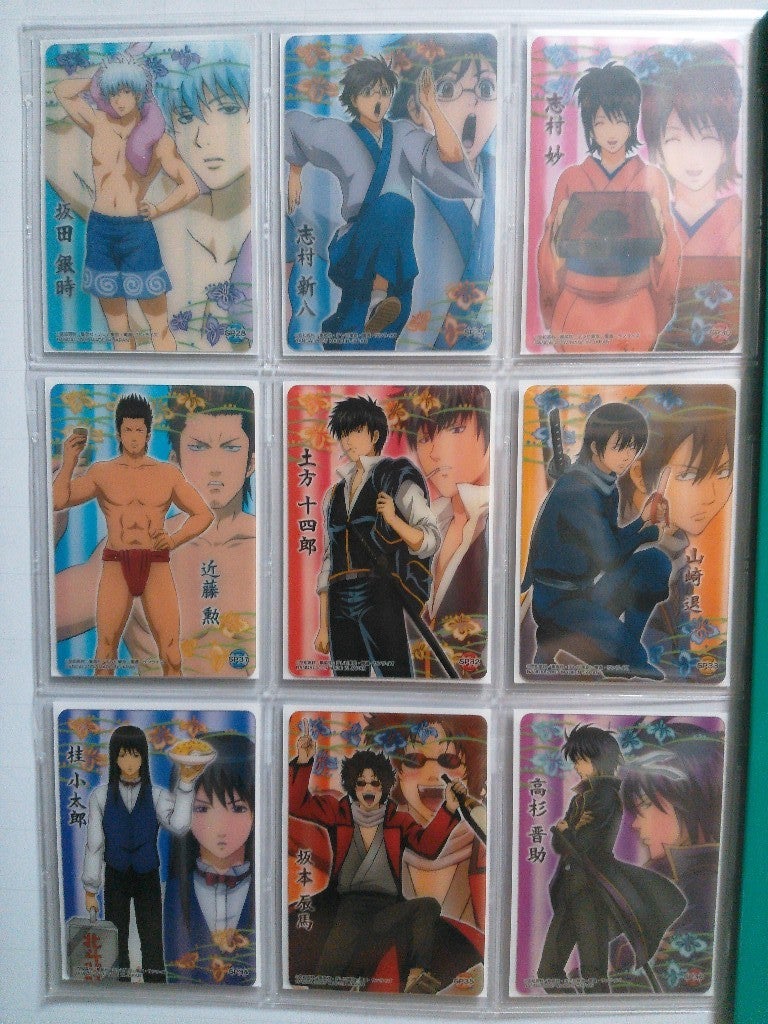 銀魂 クリアコレクション カードガム ステッカー 銀時 等 攘夷組 中心