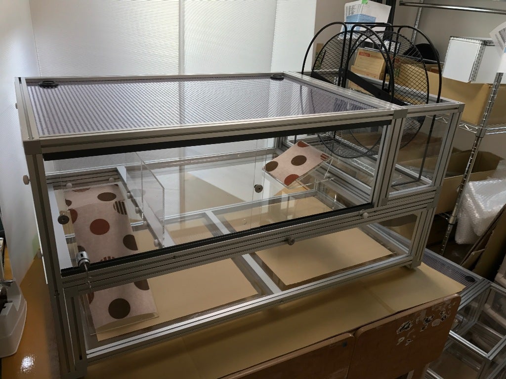 ハリネズミ ケージ 二階建て ライト付き ハリネズミ ケージ 二階建て