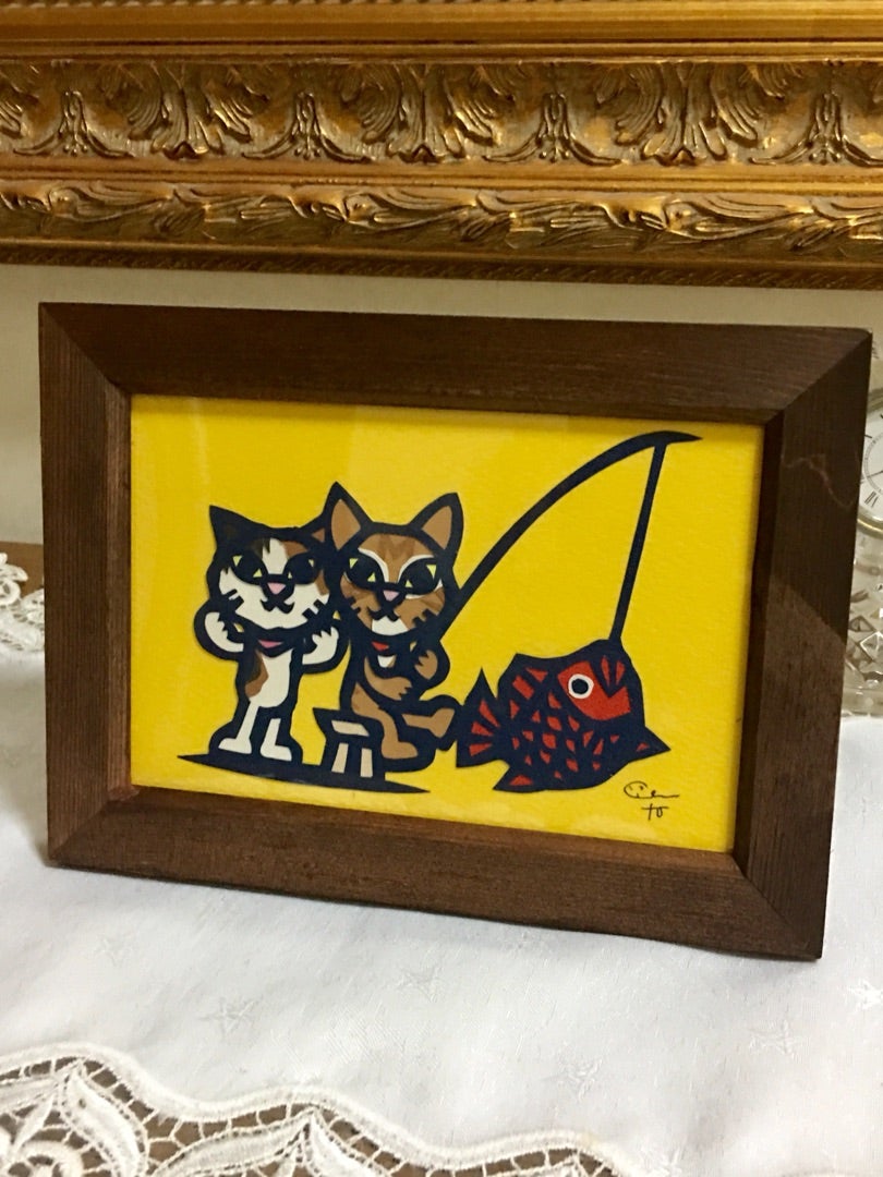 30分で完成！切り絵作家さんに愛猫の切り絵をオーダーしました