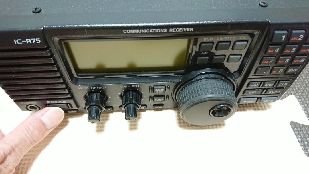 アイコム IC-R75 DSPユニット CW フィルターSSBフィルター装着済