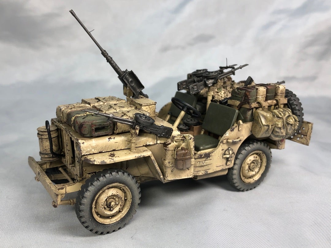 1/35 イギリス軍デビットスターリング中佐率いるSASジープ チーム 1/35