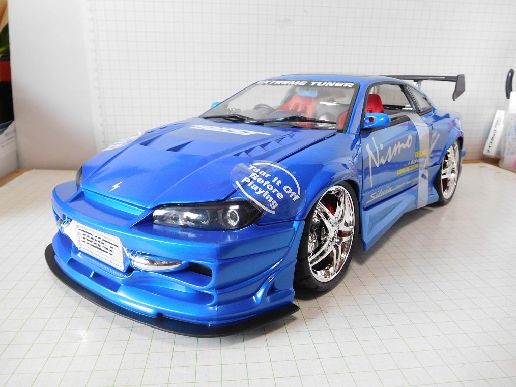 KENTOYS 童友社 1/12 日産 シルビア S-15 ブルー EXTREME TUNER