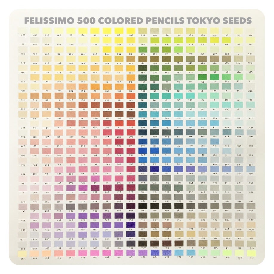 フェリシモ500色色鉛筆初版分完全セット
