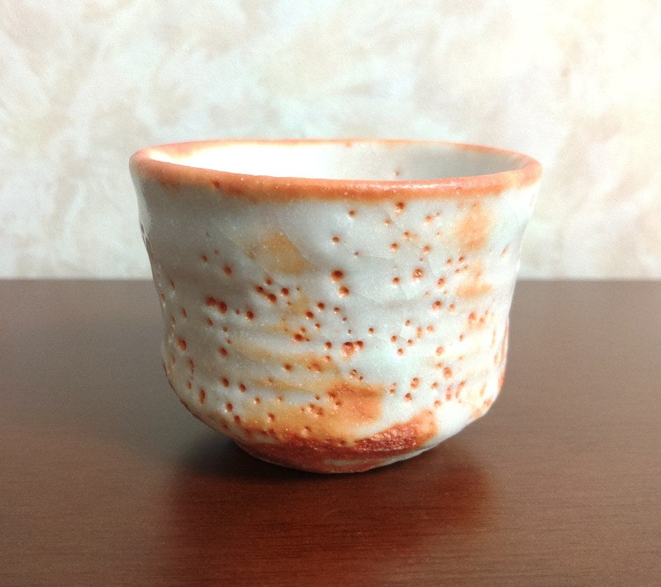 陶芸家 人間国宝 鈴木藏 鈴木蔵 志野 ぐい呑 志埜 酒器 酒盃 共箱 陶芸