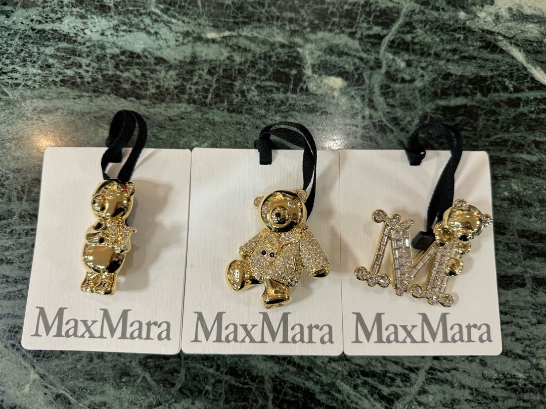 新品 未使用 MaxMara ドラゴン テディベア ブローチ