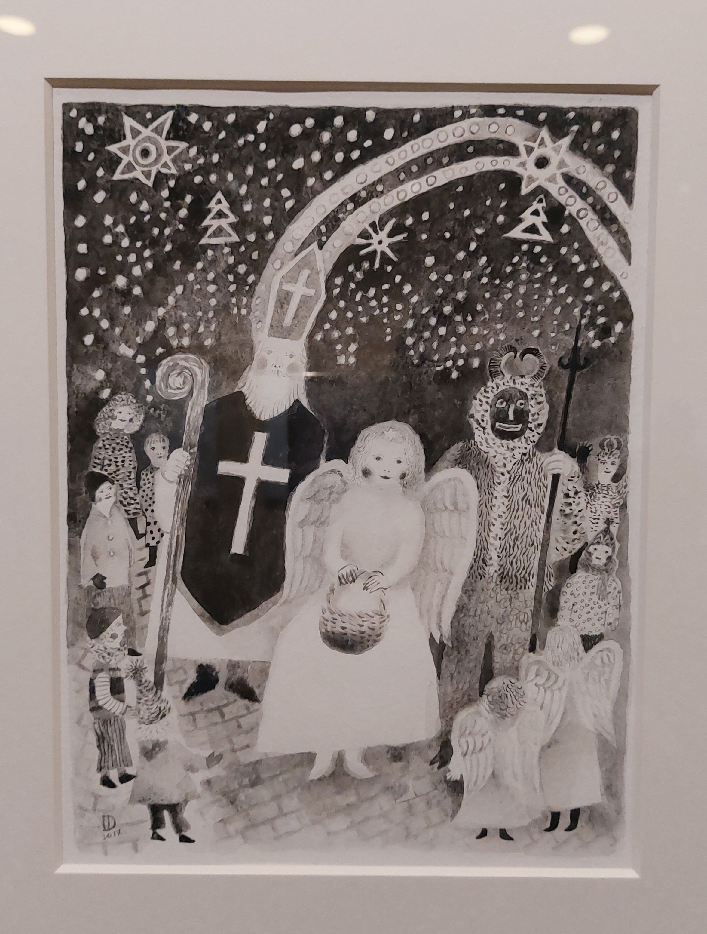 初期作品 ◇ 出久根育 銅版画 リトグラフ エッチング ／ 額装