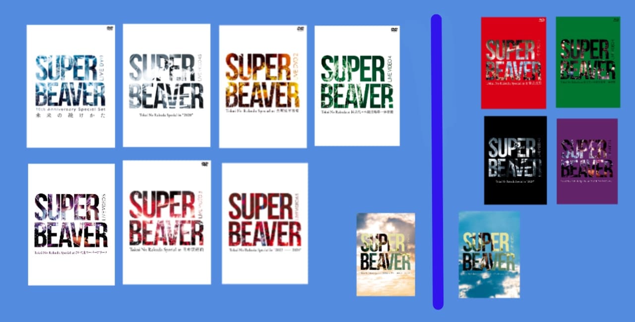 SUPER BEAVER DVD 4点セット