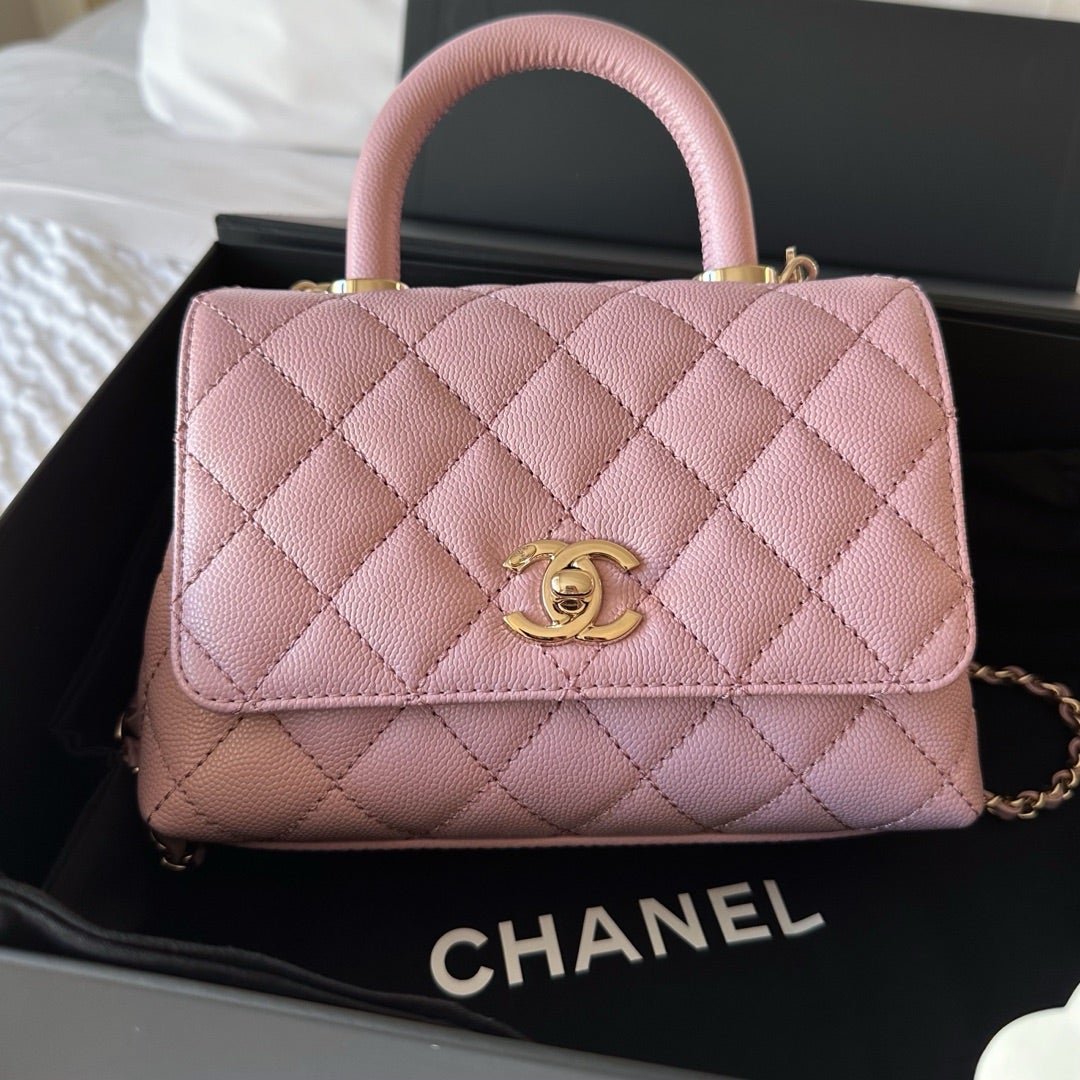 シャネル CHANEL ココハンドルXS ハンドバッグ レディース