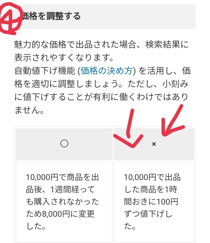 メルカリ：衝撃のシステム改変：マメな価格変更では上位表示されない