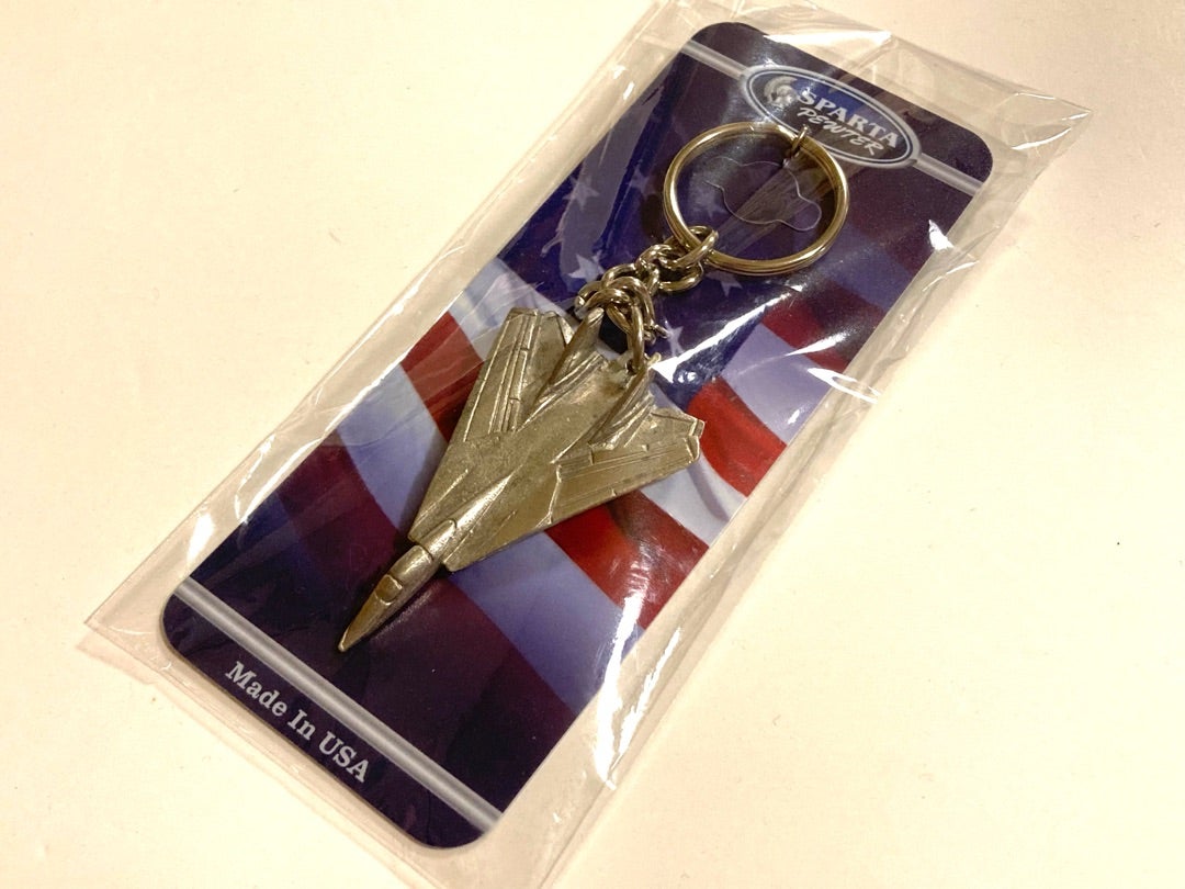 レア部位 F-14戦闘機 フライトタグキーホルダーアメリカ海軍飛行機