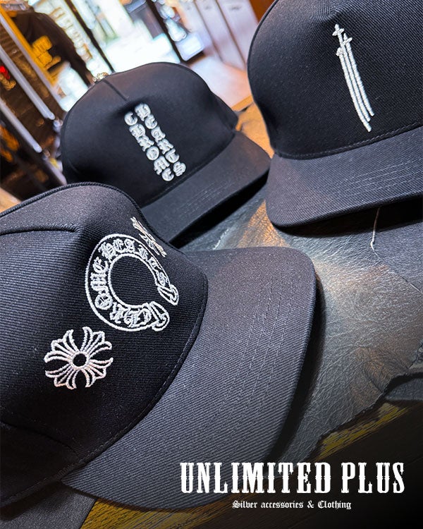 クロムハーツ キャップ ベースボール デニム ブラック 三種類からお