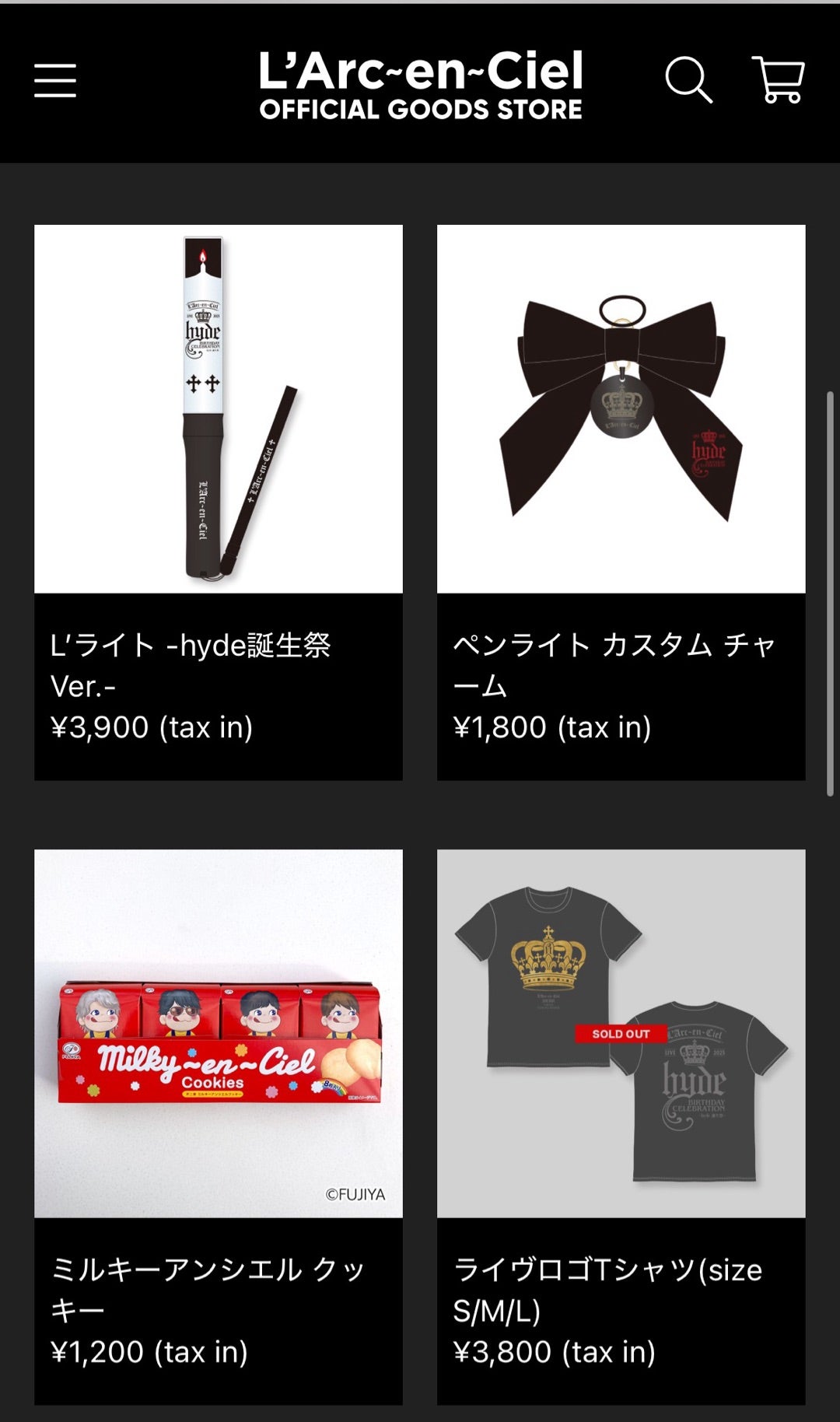 突然きた。 ラルクLIVEグッズ！ | A DROP OF COLOUR* I purple you