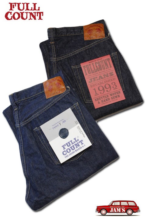 世界60本限定生産]「FULLCOUNT」本藍染め 14oz ワイドデニム