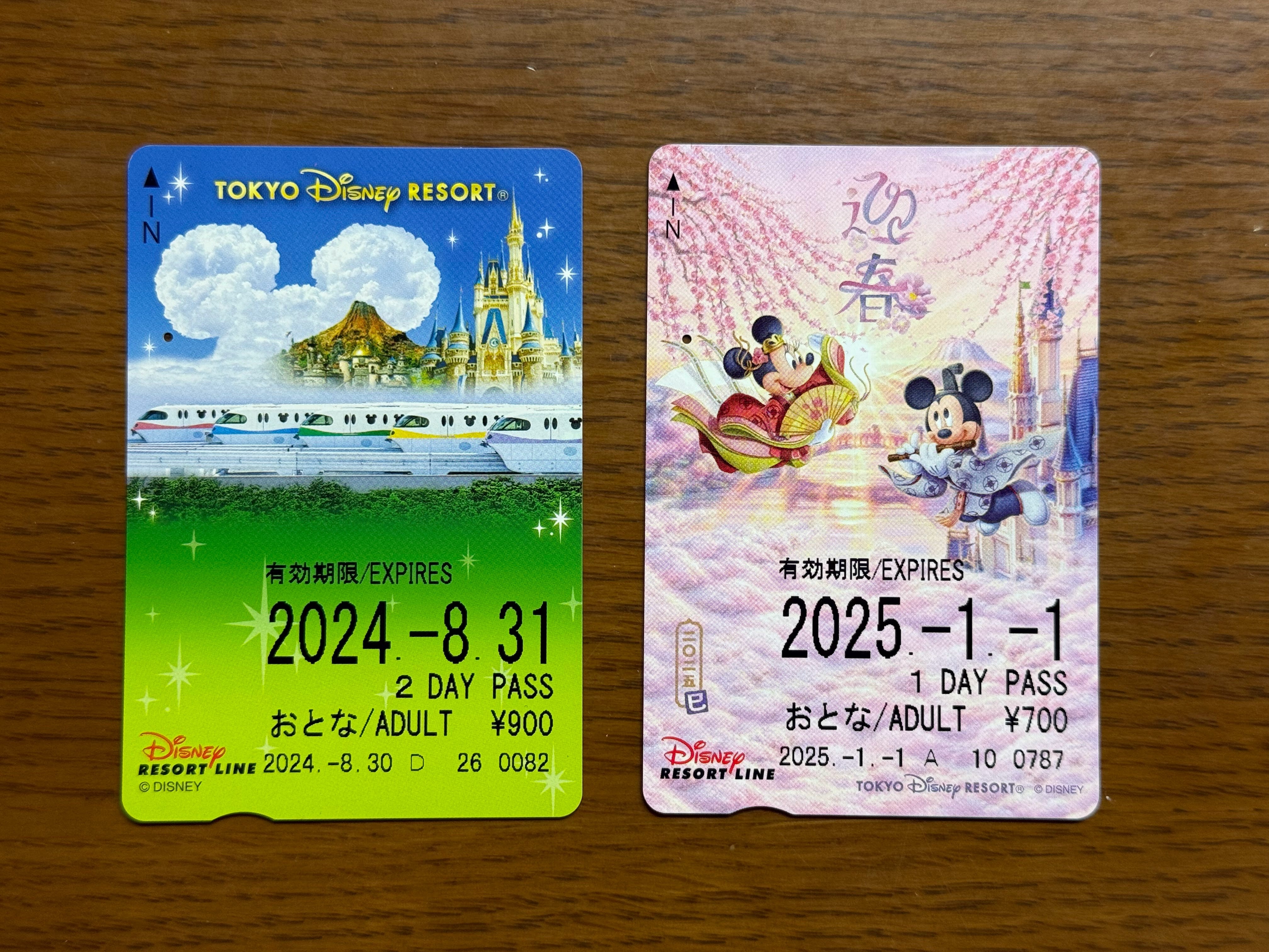 使用済】①特殊デザイン ディズニーリゾートライン 切符 パス リゾラ