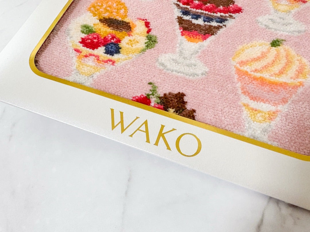 FEILER × WAKO フェイラー 和光 パフェ柄ハンカチ 2色セット