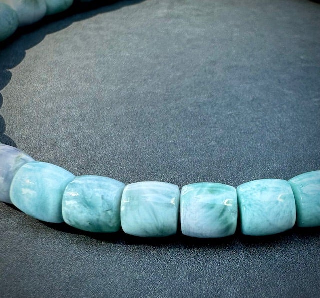 抜粋鑑別済み 4A パープルラリマー ブレスレット 9mm×22珠 入手困難 愛