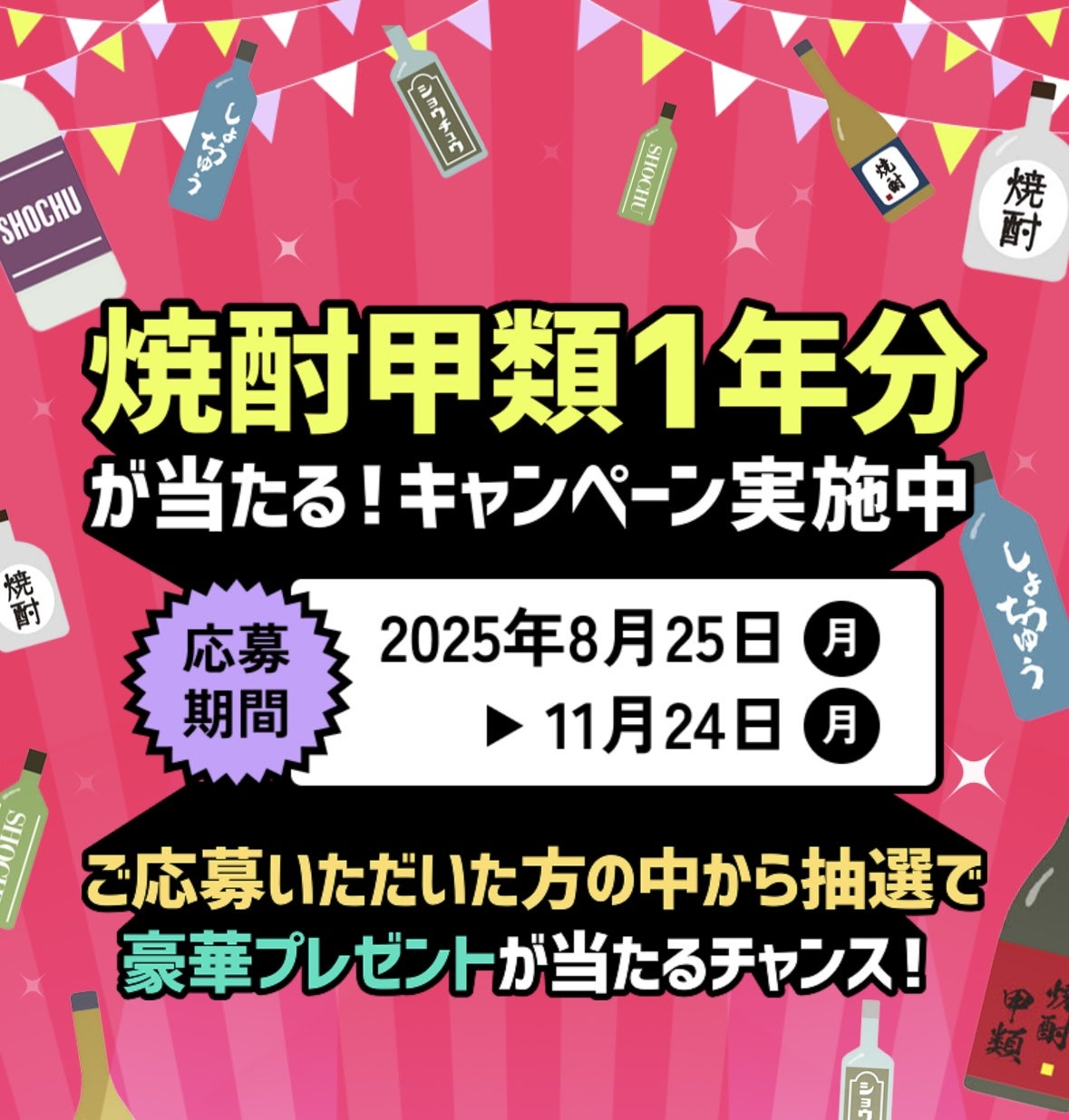 i*o様 焼酎甲類 1年分（24本セット） 懸賞品 アンケート