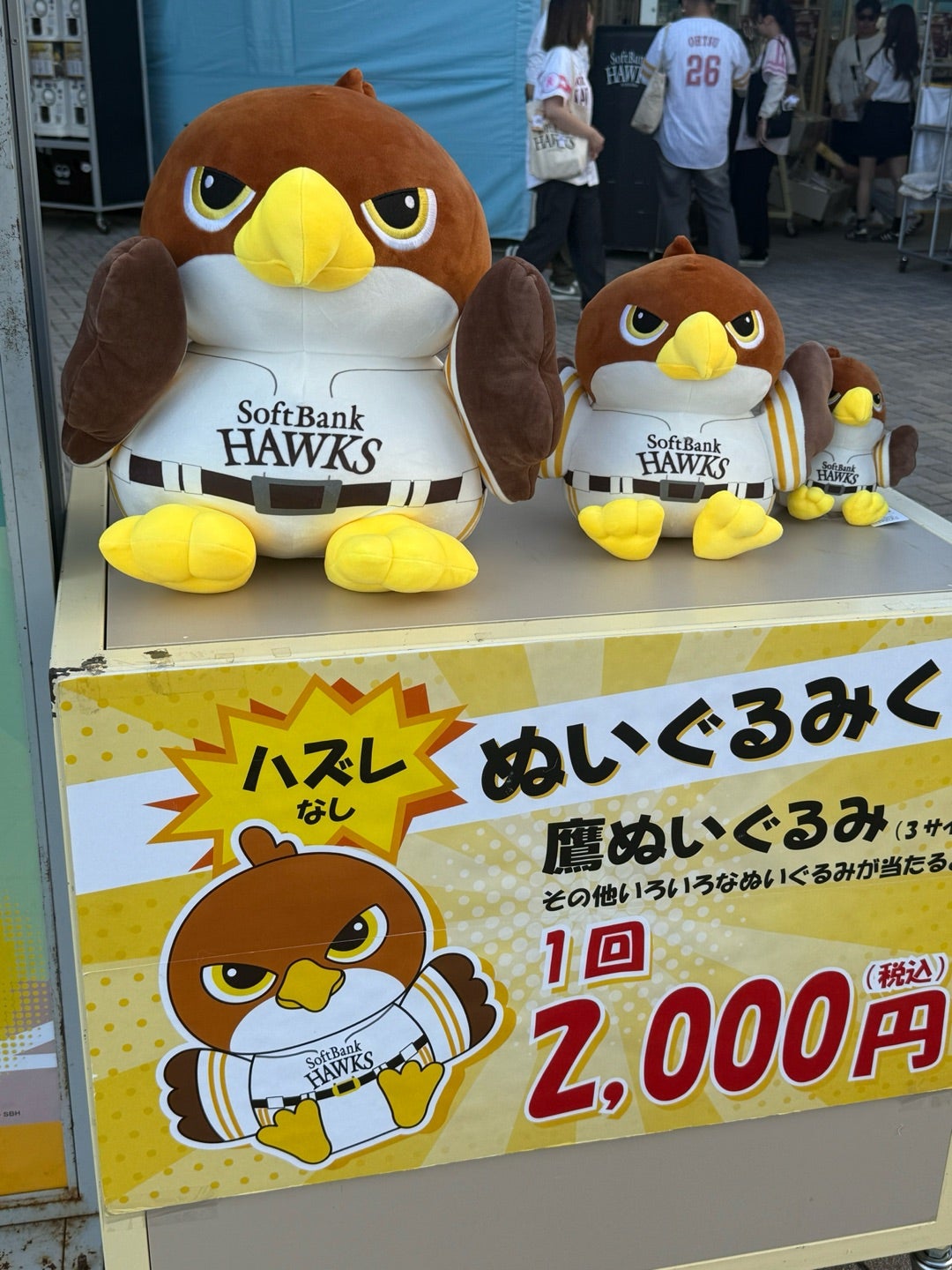 未開封ホークス 鷹ぬいぐるみ 1等 ／ HAWKS STORE情報 ＼ HAWKS STORE